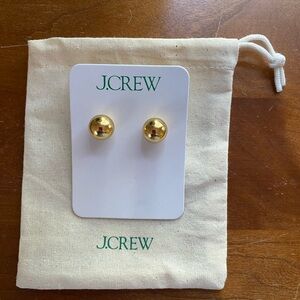 NWT J. Crew Dainty Gold Ball Earrings